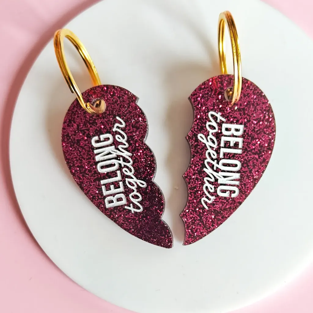 Porte-clé | cœur à partager