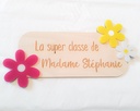 Pancarte de classe | fleurs