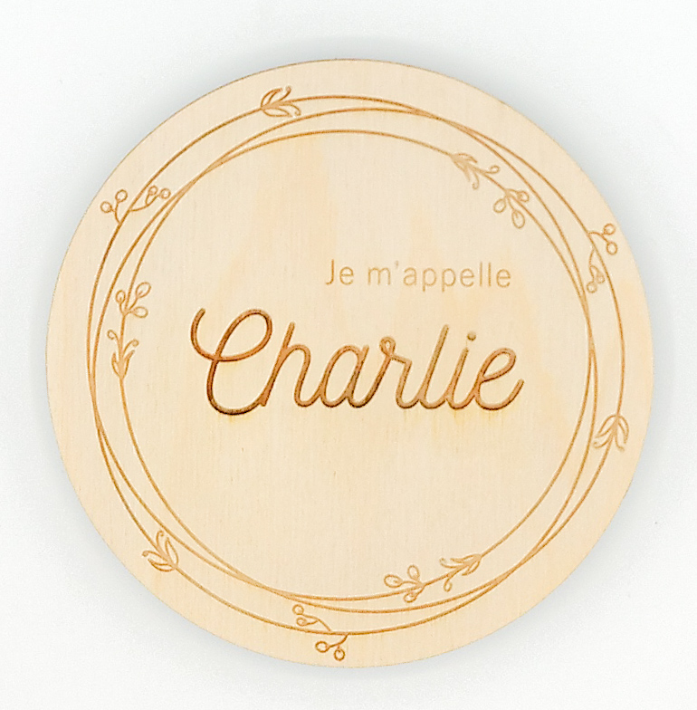 Carte naissance | couronne sauvage