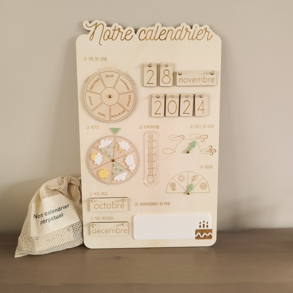 PEDAGO | calendrier perpétuel naturel