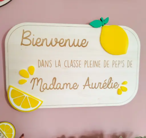 Pancarte de classe | citron